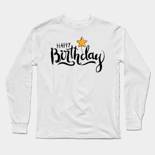 Wishing Happy Birthday Long Sleeve T-Shirt